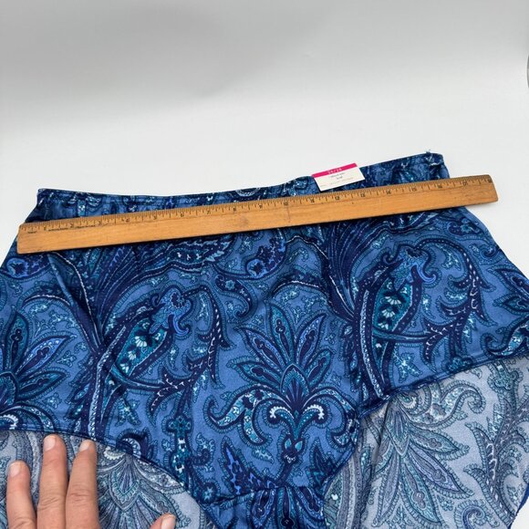 Vintage 90's Cacique Second Skin Shiny Satin High Leg Brief bikini Panty shinny - Picture 7 of 9